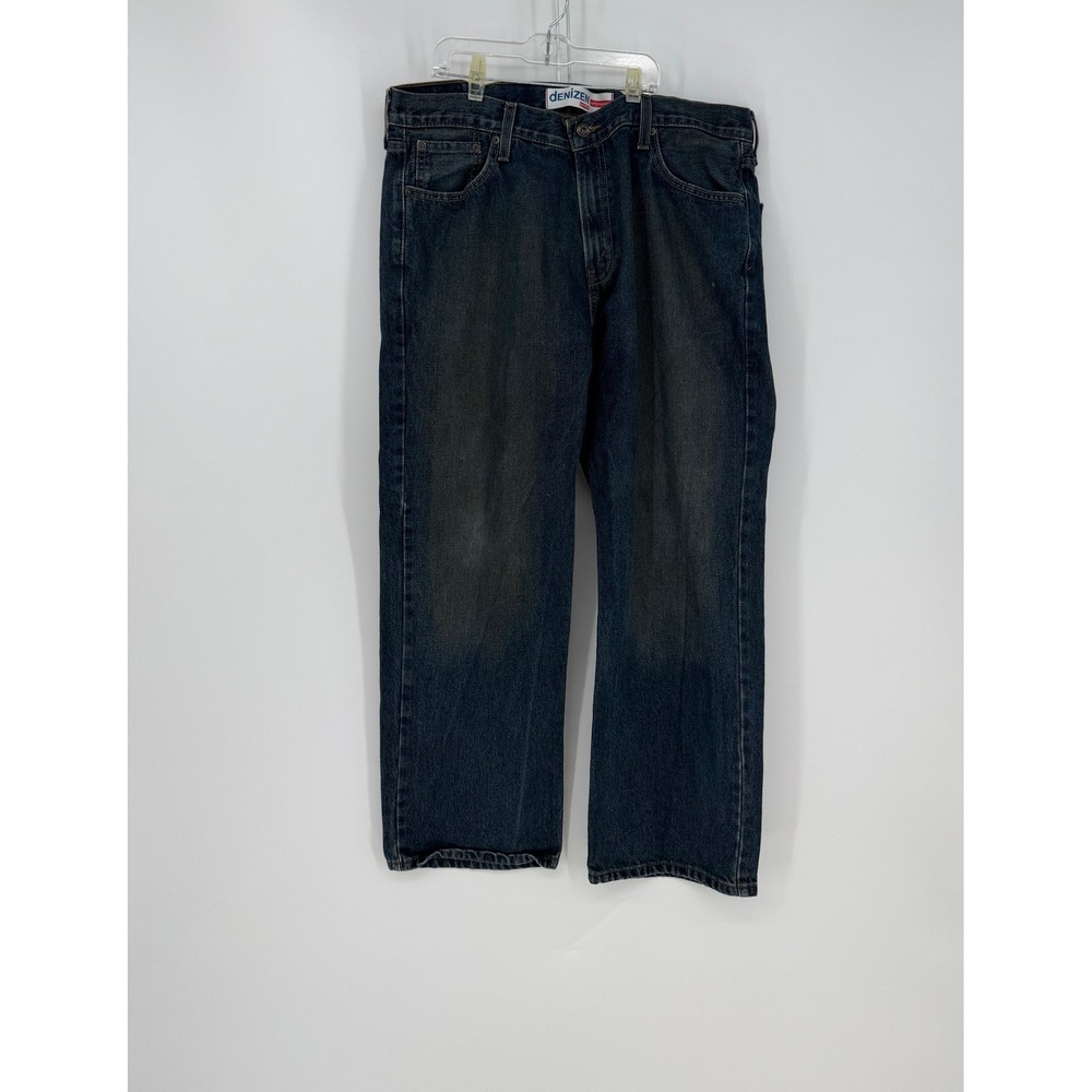 Denizen Levi's 281 Straight Fit Jeans Mens 38x30 Blue Dark Wash Denim Rugged
